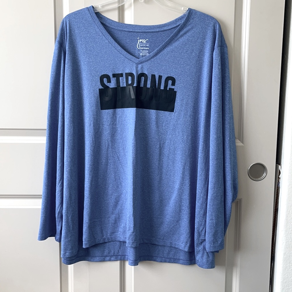 Plus Size Active Long Sleeve Top Size 5X
